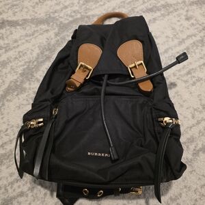 BURBERRY Nylon Rucksack Black Backpack